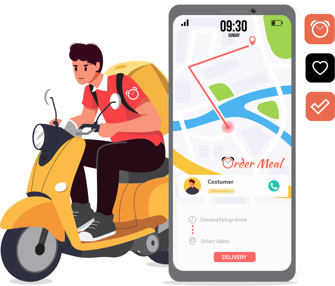 Food delivery by Order Meal